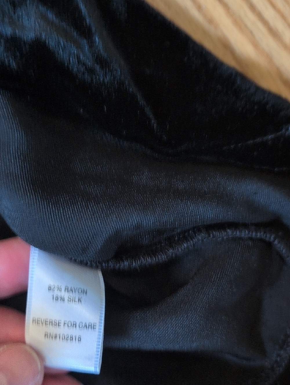 Black Velvet Garnet Hill Top Size M - Picture 3 of 5